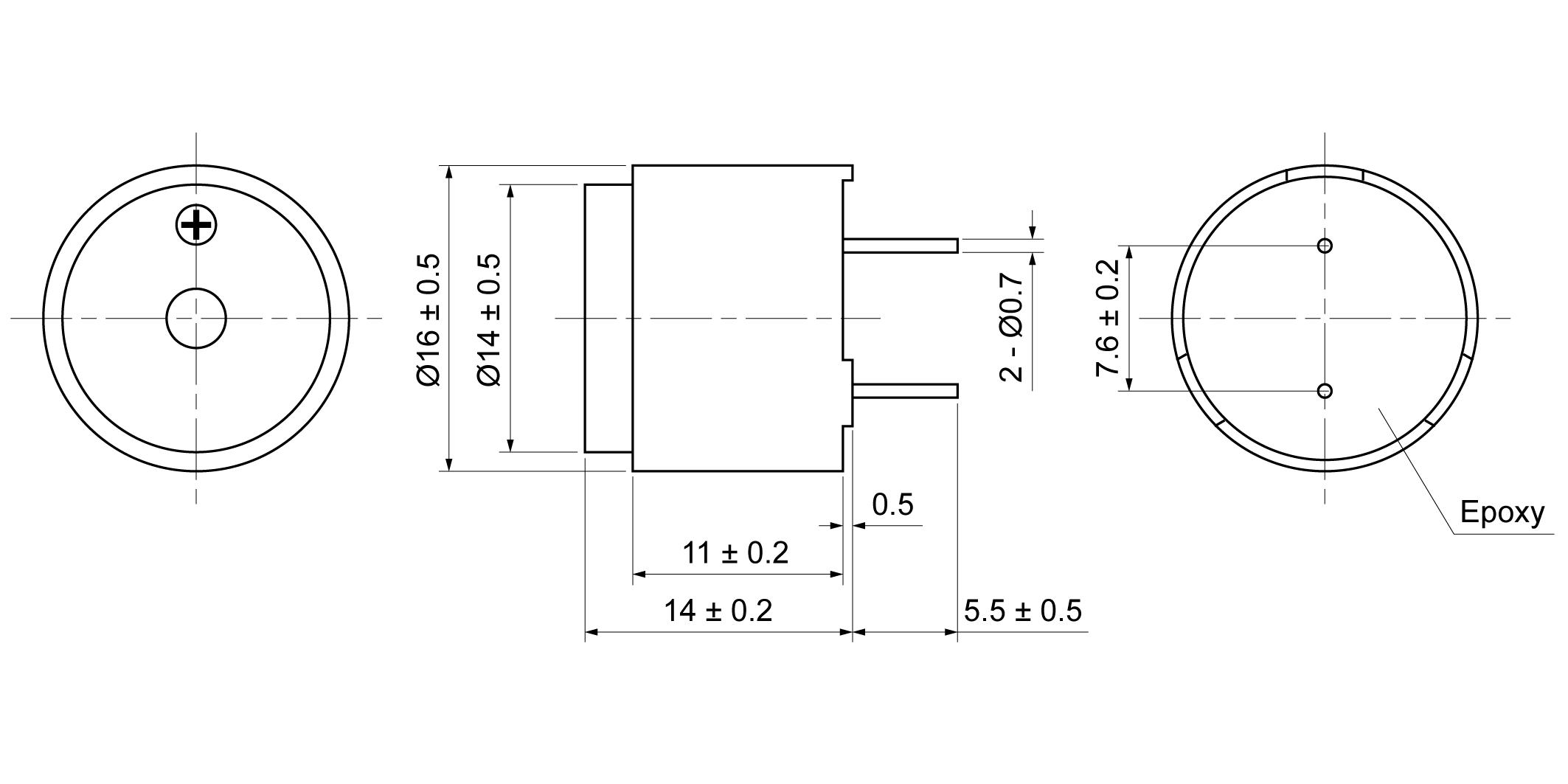 MT1614-20E1-27P Mechanical Drawing